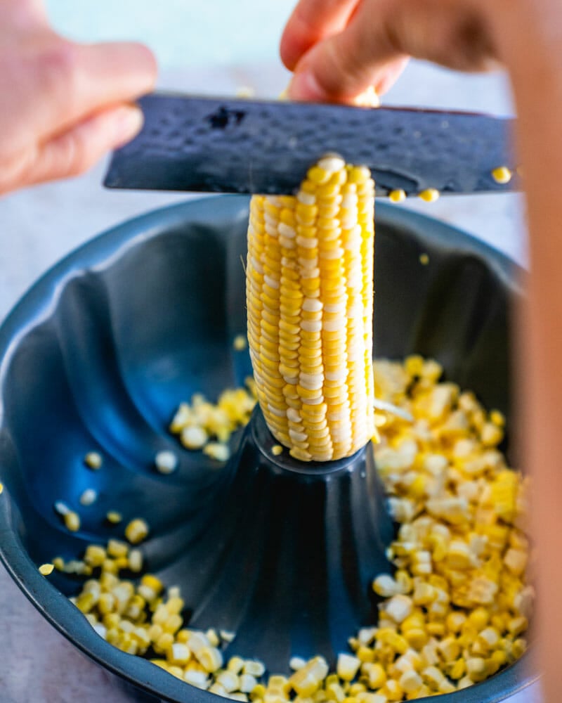 How to cut corn off of cob