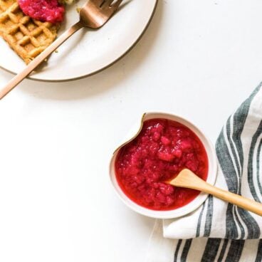 Hot Pink Rhubarb Compote | A Couple Cooks