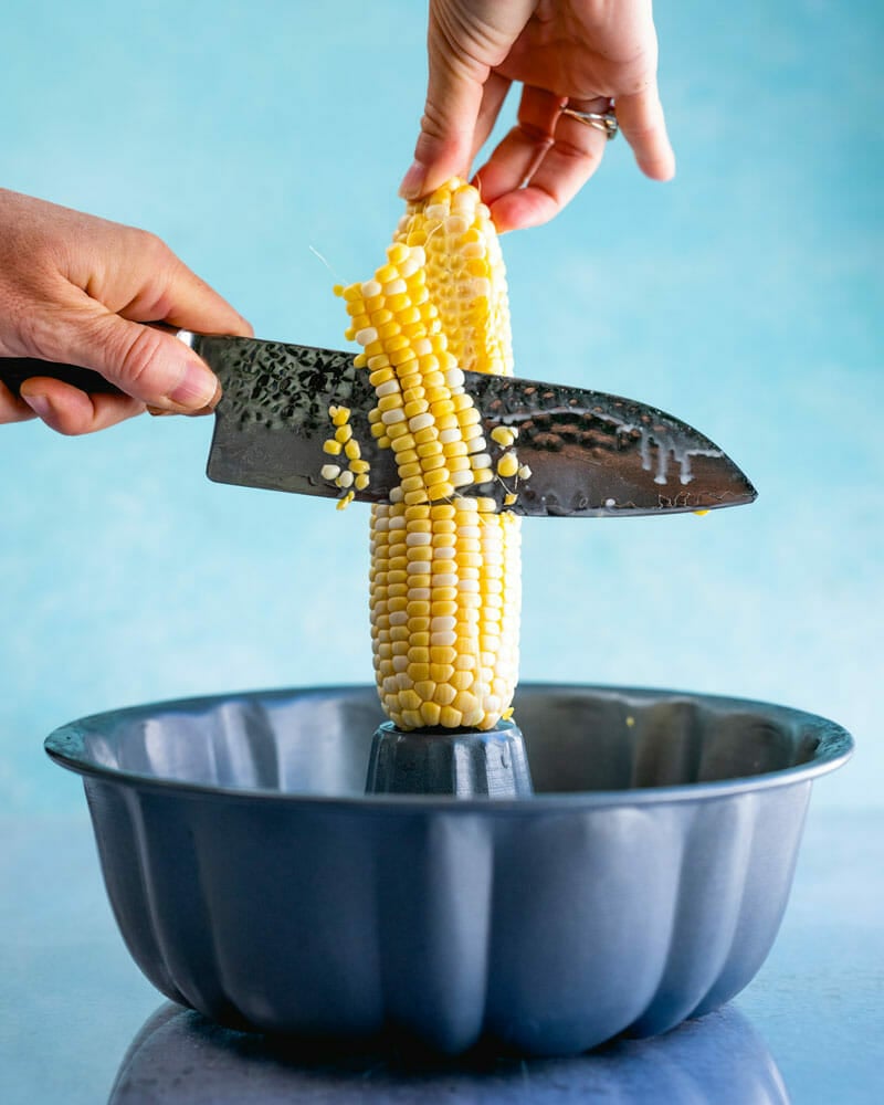 How to cut corn off of cob