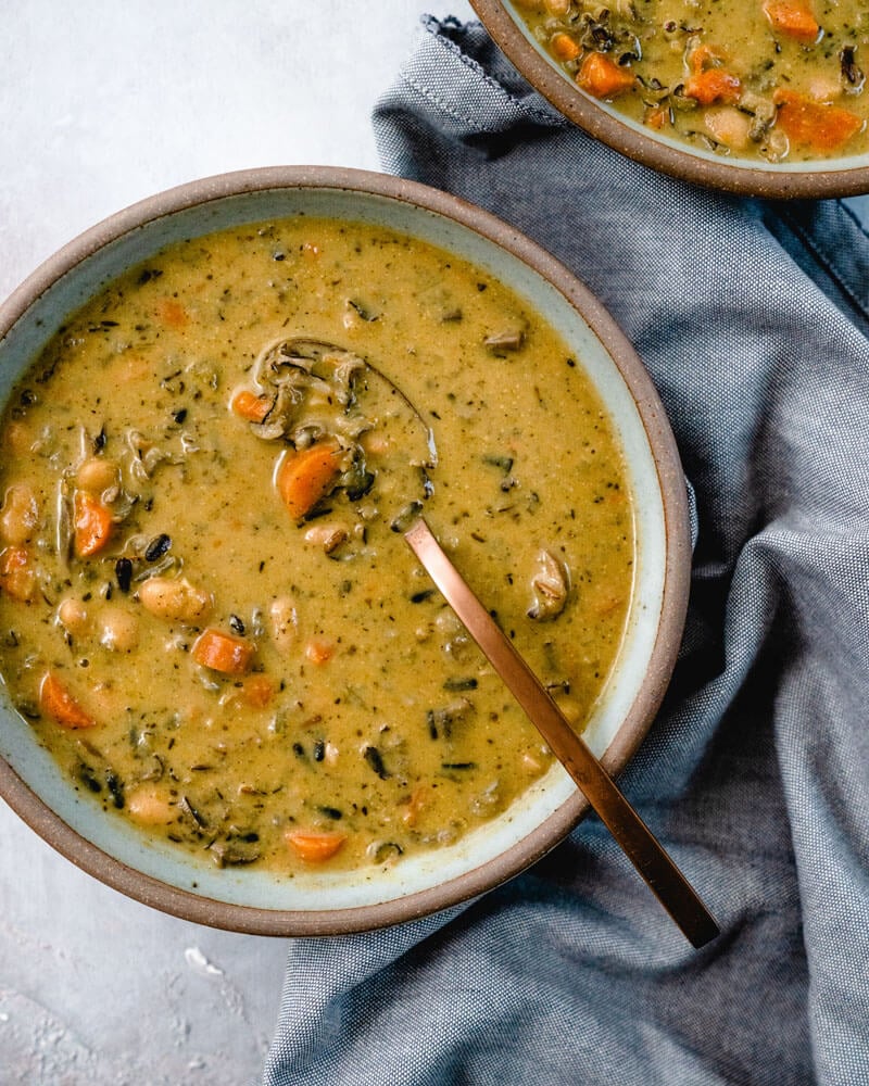 Wild Rice Soup Recipe | Instant Pot Wild Rice Soup | Wild rice mushroom soup