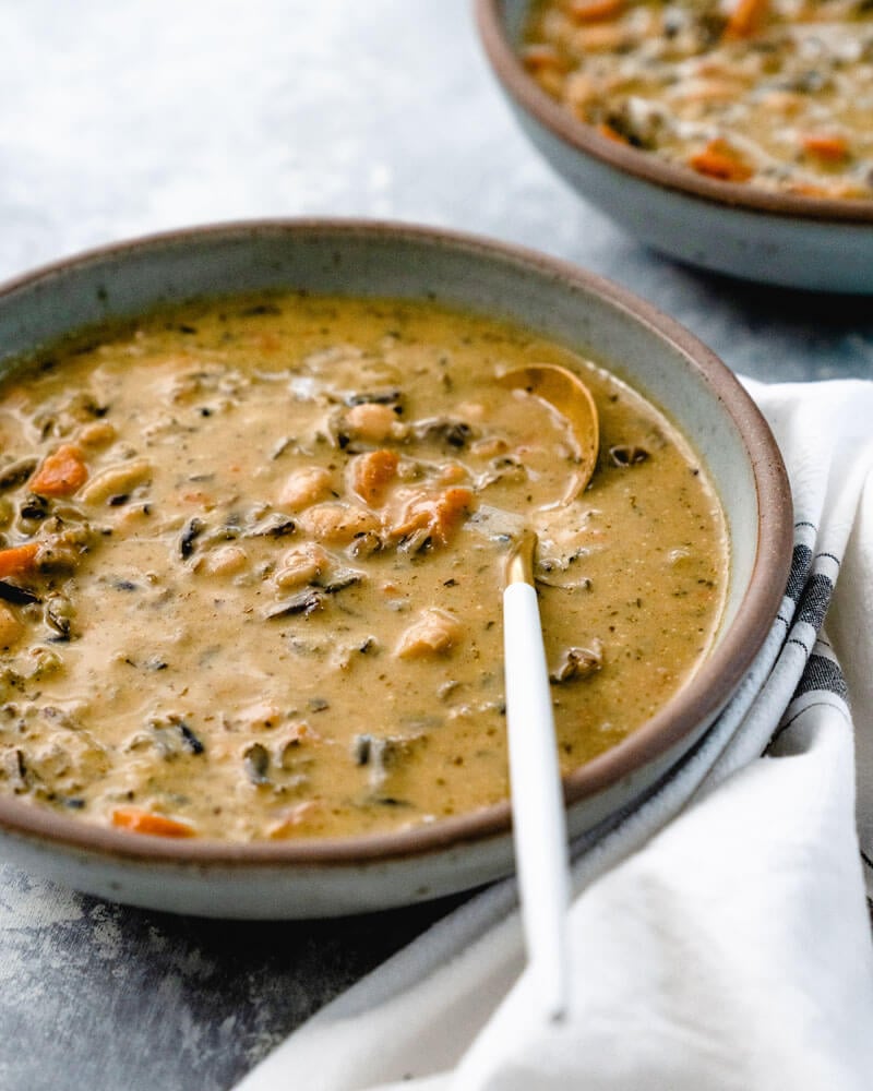 Wild Rice Soup Recipe | Instant Pot Wild Rice Soup | Wild rice mushroom soup